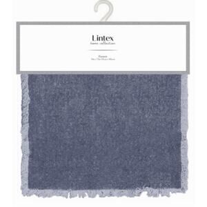 Lintex Peppermint Denim Chambray Runner 13 x 72 in
